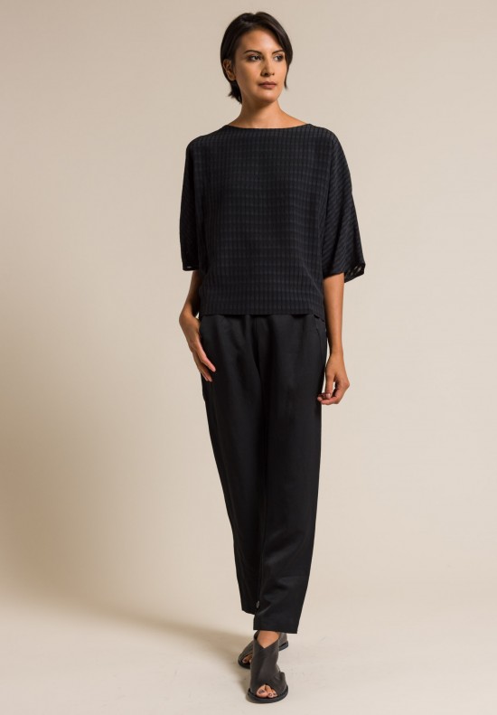 Zero + Maria Cornejo Tabi Pant in Black