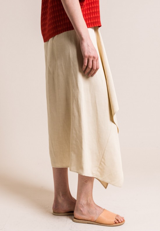 Zero + Maria Cornejo Ero Skirt in Cream