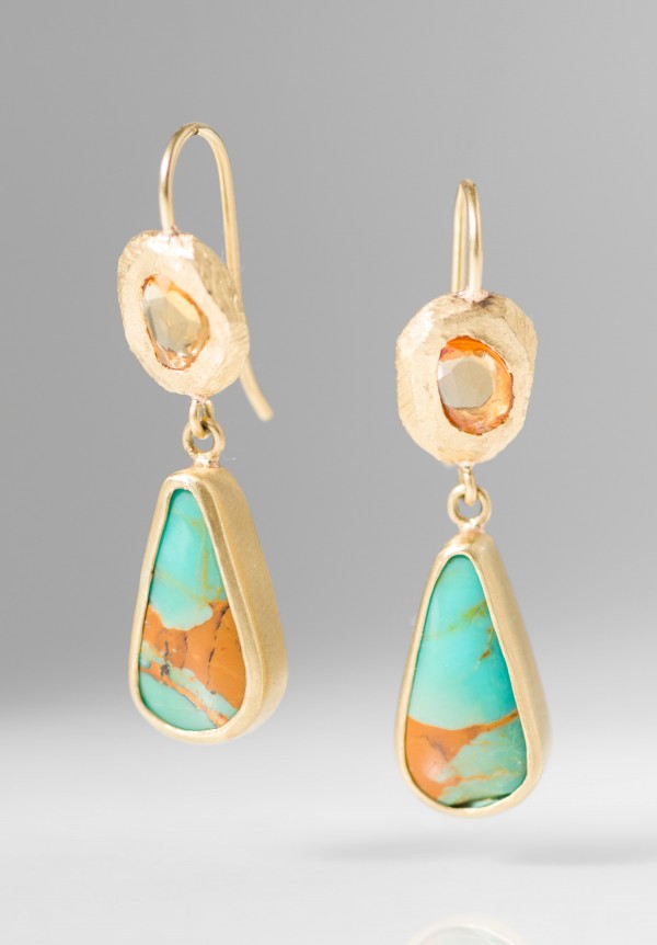 Page Sargisson 18K, Turquoise, Sapphire Earrings