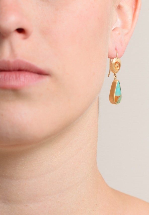 Page Sargisson 18K, Turquoise, Sapphire Earring