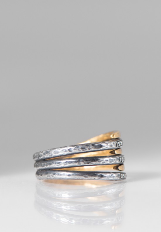 Lika Behar 8-Layer Zebra Ring