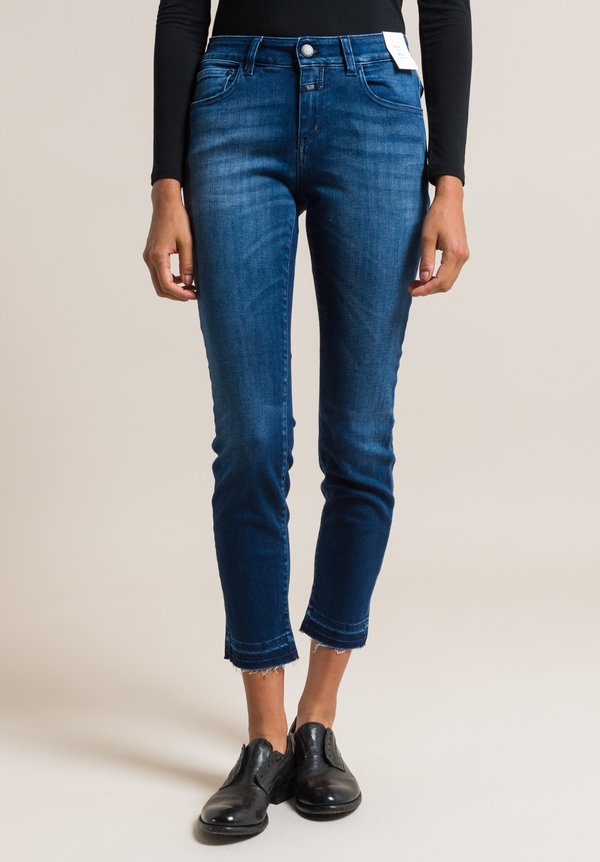 Closed Baker Cropped Narrow Jeans in Strong Blue