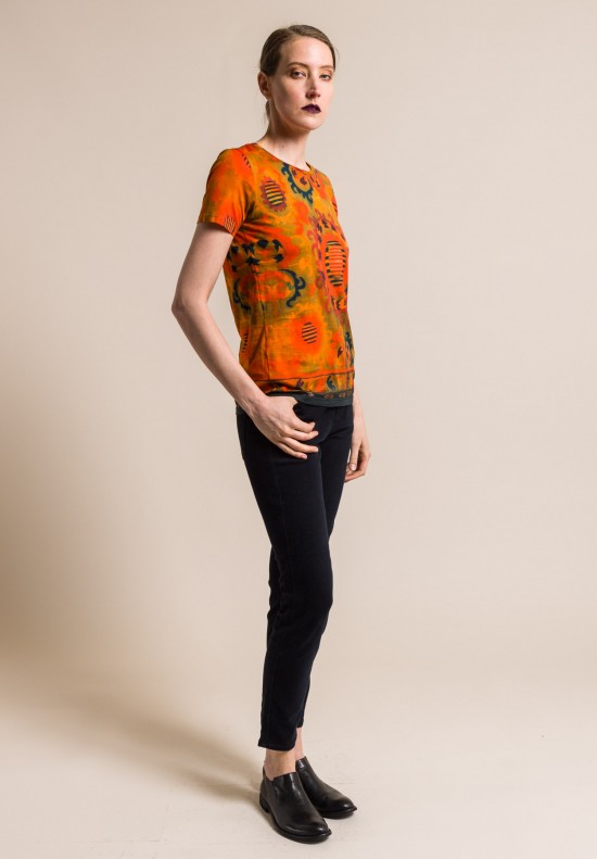 Etro Cotton Printed Top in Orange