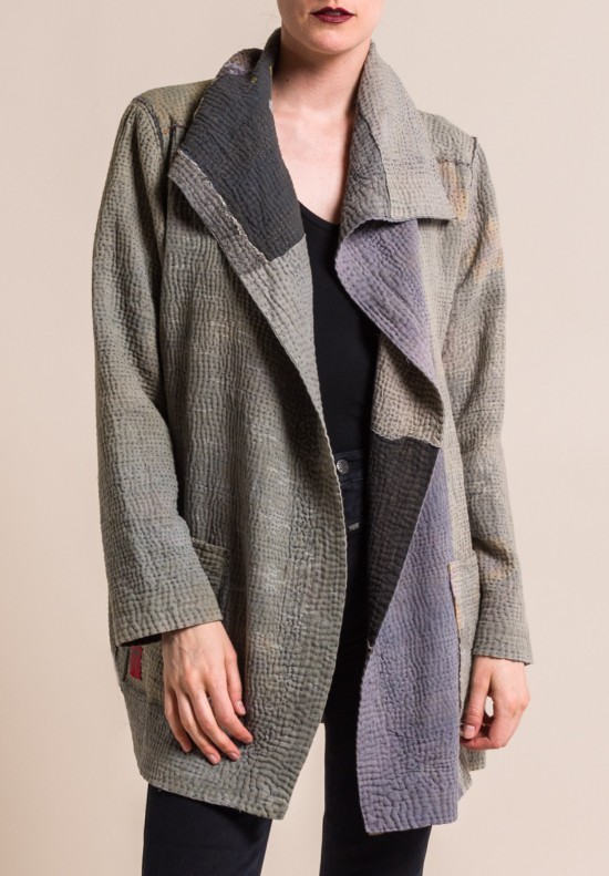 Mieko Mintz Frayed Patch Pocket Jacket in Grey | Santa Fe Dry Goods ...
