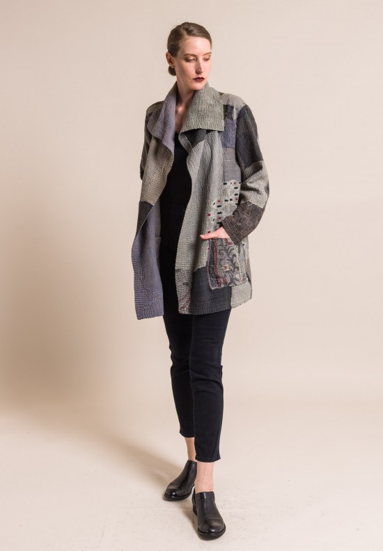 Mieko Mintz Frayed Patch Pocket Jacket