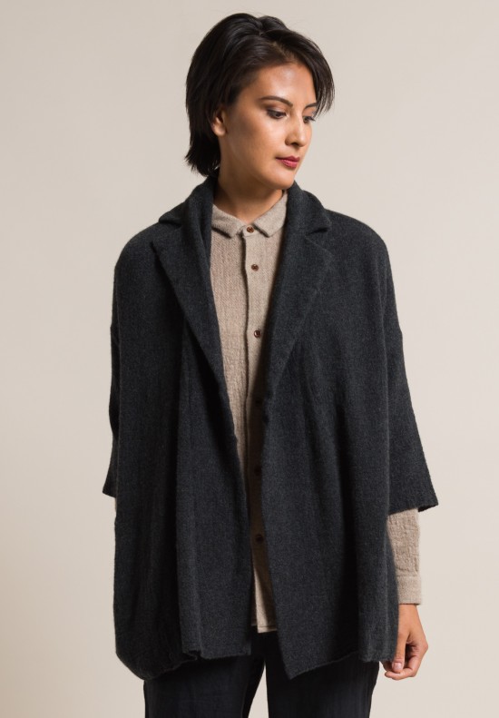 Kaval Fine Cashmere Gauze Stole Jacket in Charcoal | Santa Fe Dry Goods ...