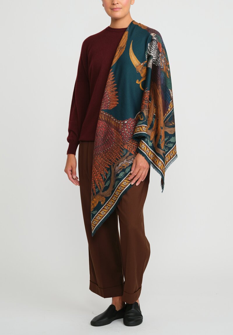 The Pheasant Tree Wool Silk Shawl 135 – Sabina Savage