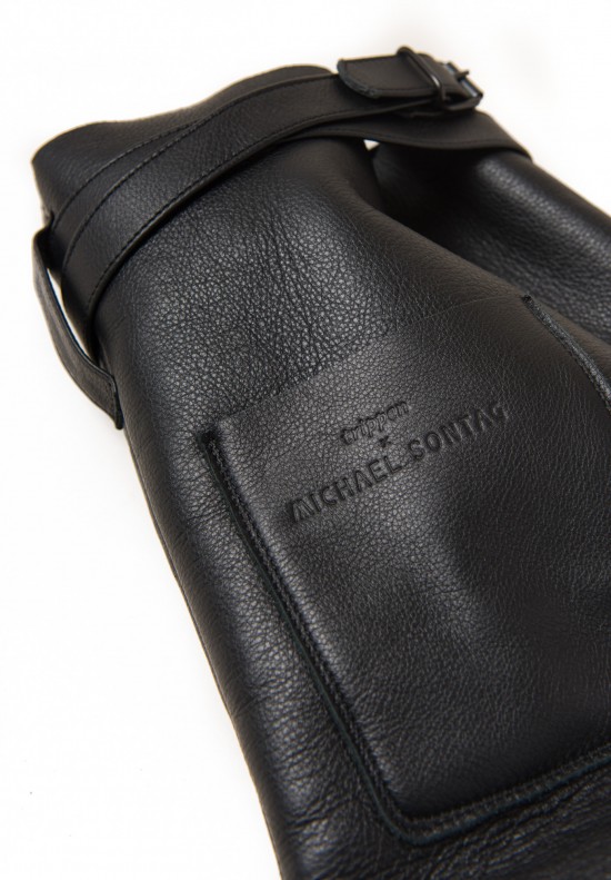 Trippen Knee High Fold Boot in Black