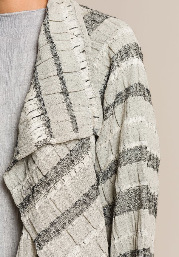 Nuno Wool/Cotton Reversible Midaredan Jacket in Grey