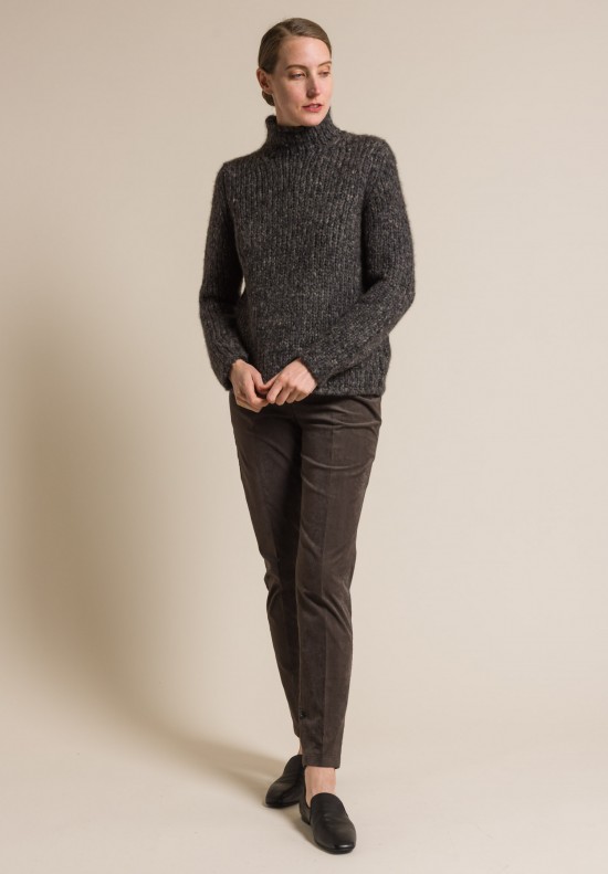 Akris Cashmere/Wool Turtleneck Sweater in Taupe