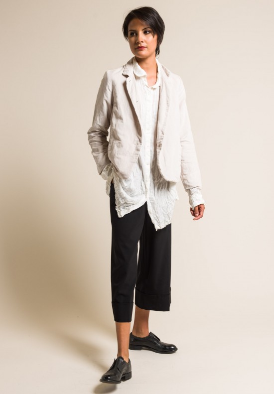 Casey Casey Cotton/Linen Velvet Chloe Jacket in Mist | Santa Fe