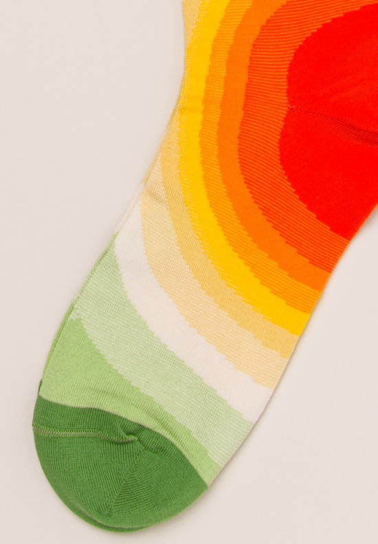 Bonne Maison Calf Length Socks in Sun/Multicolor