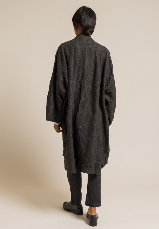Umit Unal Wool Oversized Coat in Olive