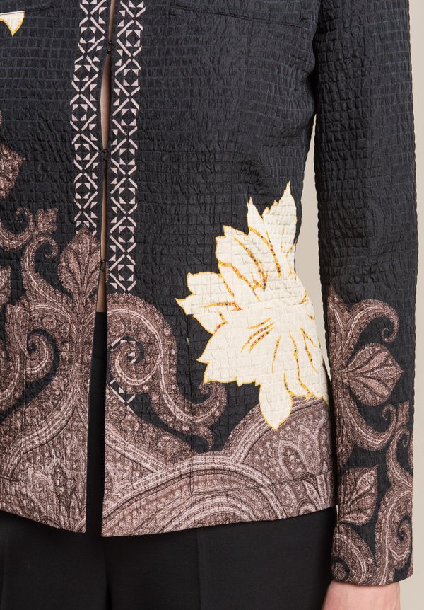 Etro Paisley & Flower Print Jacket in Brown | Santa Fe Dry Goods ...