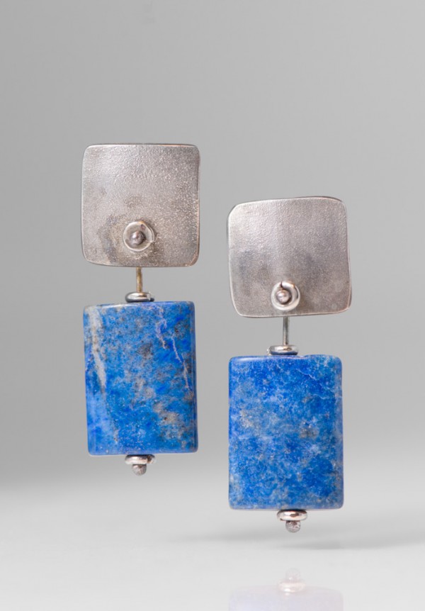 Holly Masterson Lapis Lazuli Slab Earrings