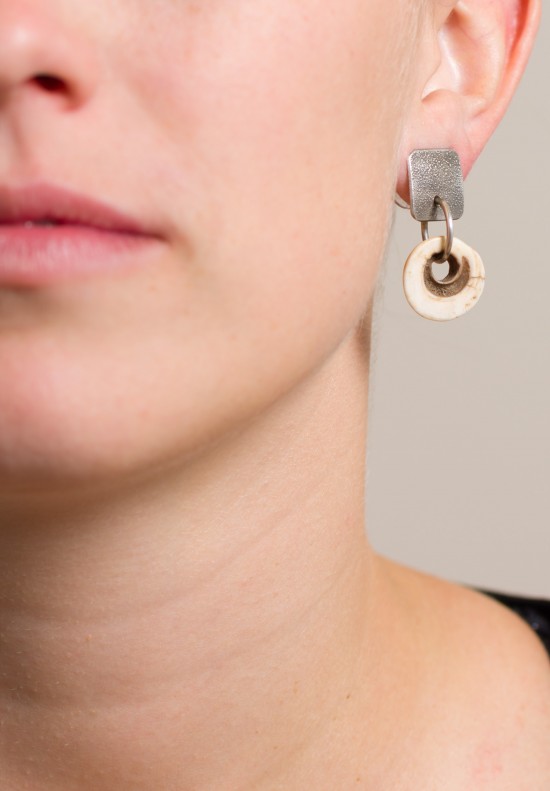 Holly Masterson Shell Currency Disk Earrings