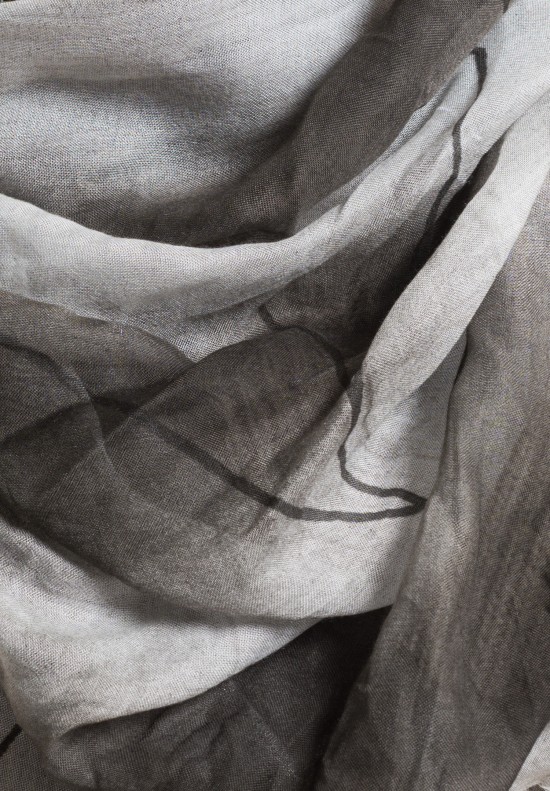 Annette Gortz Modal Striped Jien Scarf in Ash