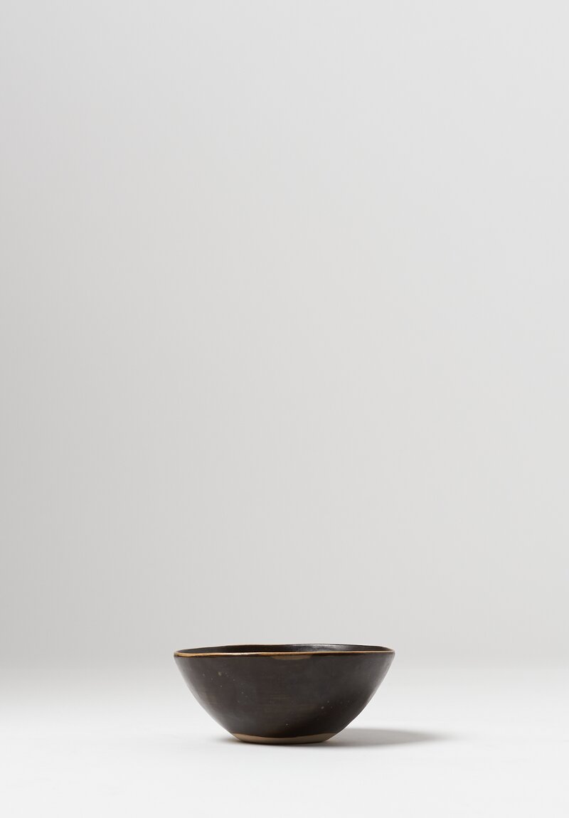 Laurie Goldstein Round Ceramic Bowl in Black