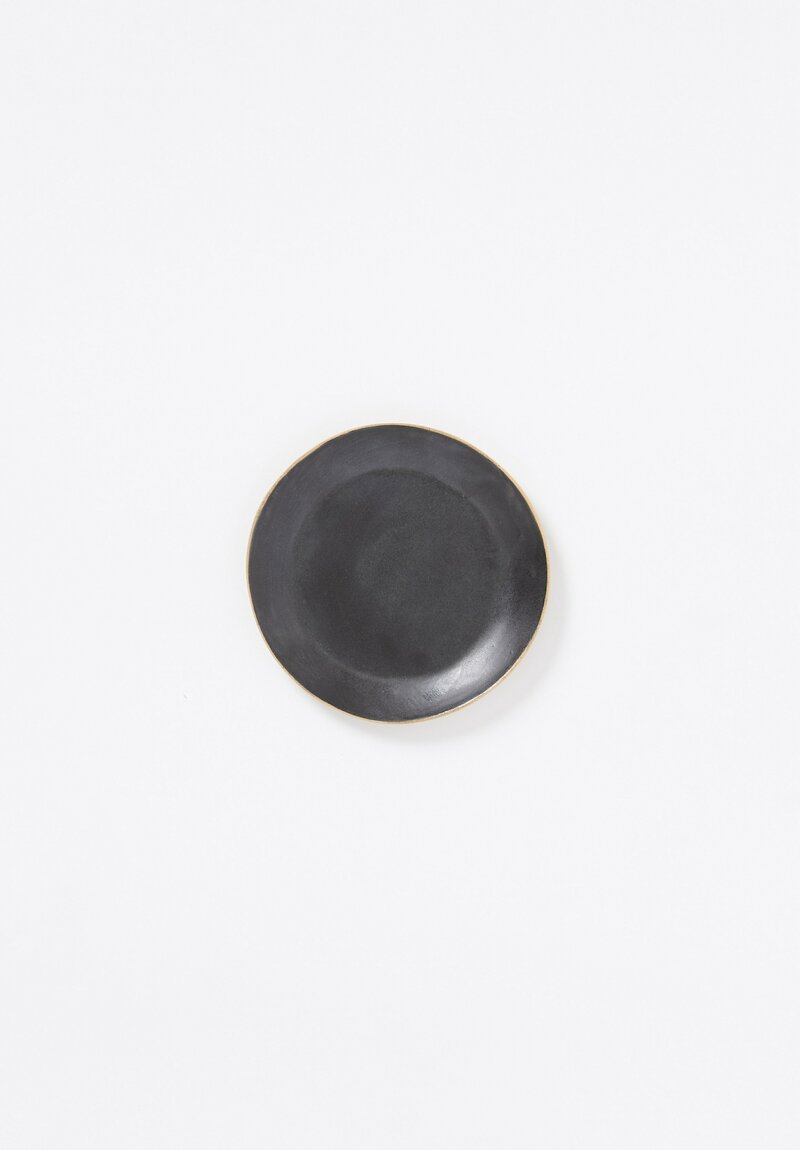 Small Ceramic Plates in Black	