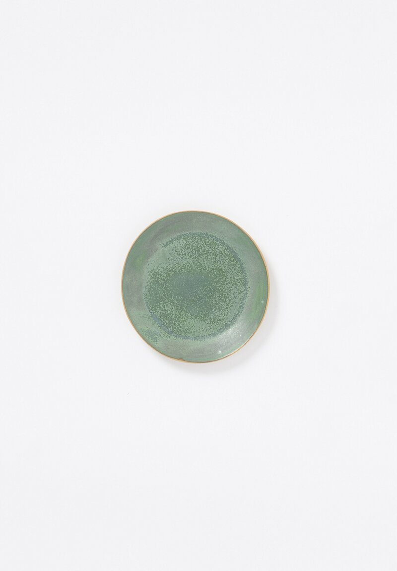 Small Ceramic Plates in Green	