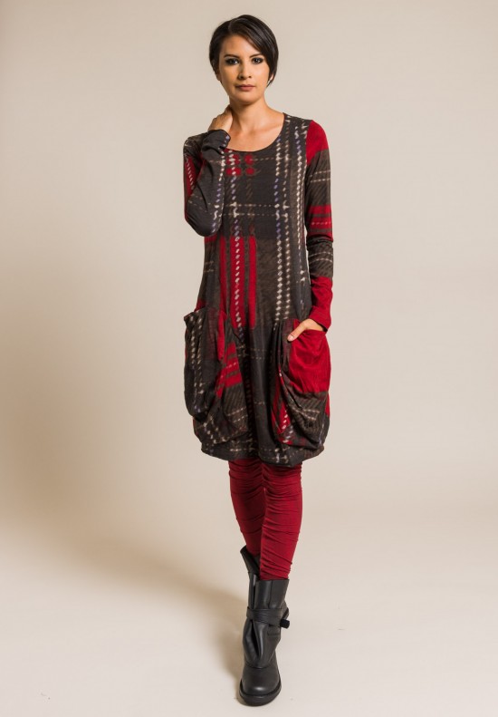 Rundholz Black Label Long Sleeve Printed Tunic in Multicolor