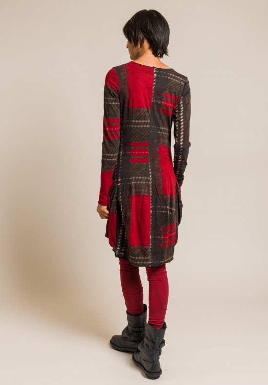 Rundholz Black Label Long Sleeve Printed Tunic in Multicolor