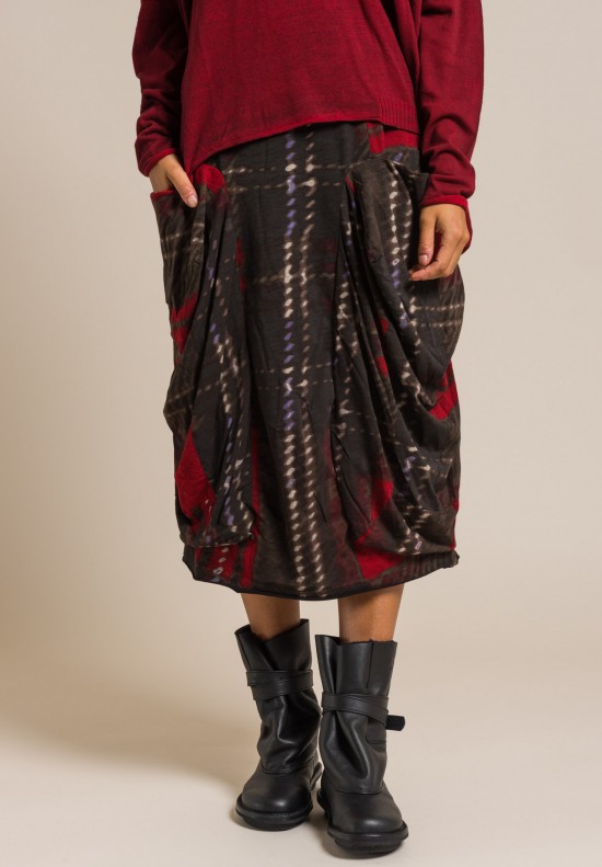Rundholz Black Label Cotton Printed Skirt in Multicolor