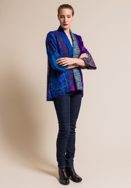 Keiko Flora Silk Kimono Jacket – MAIMIE LONDON
