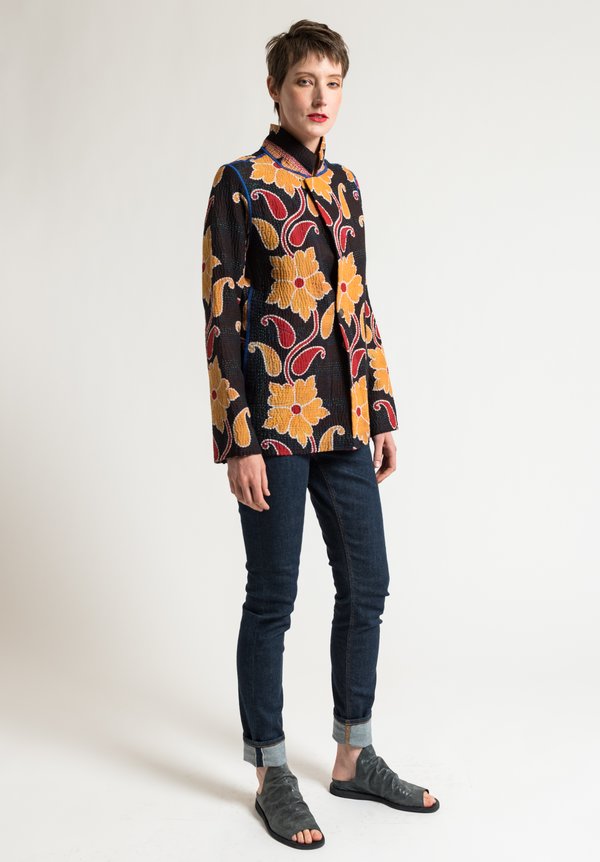 Mieko Mintz Simple Jacket in Marigold/Black