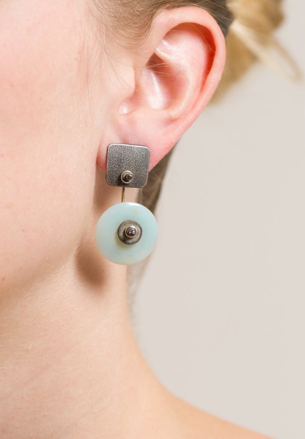 Holly Masterson Amazonite Disk Earrings
