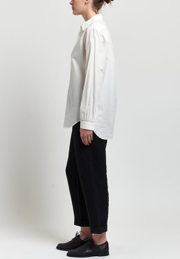 	Kaval High Count Button-Down Shirt In Off White