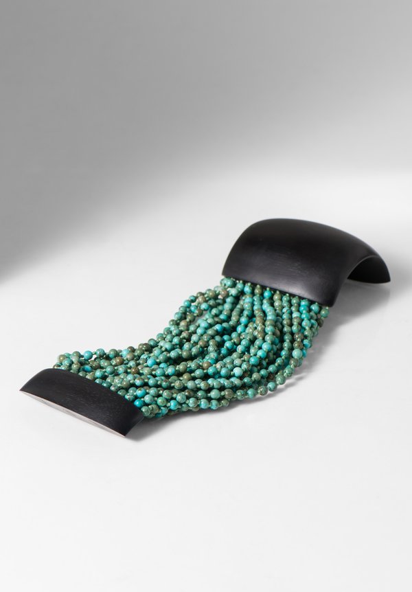 Monies UNIQUE Turquoise & Ebony Bracelet	