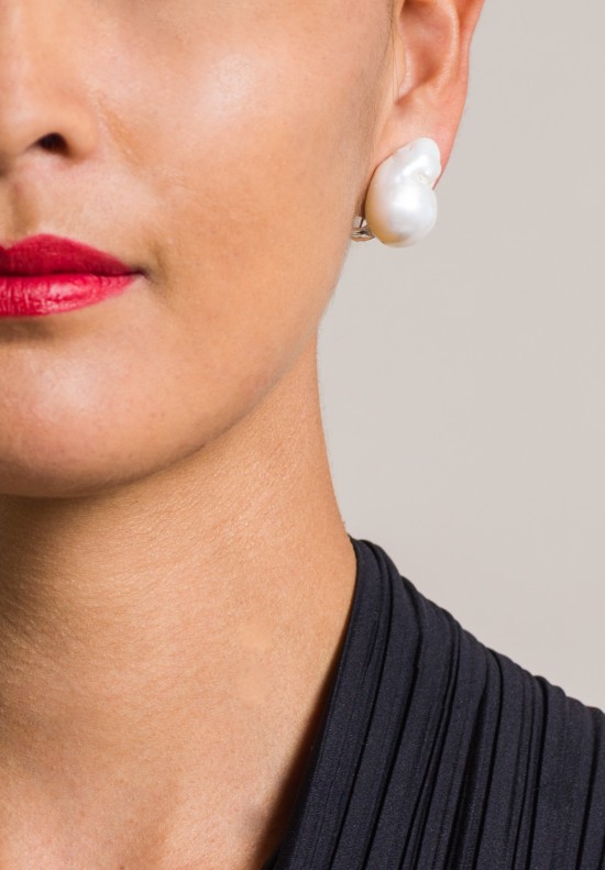 Monies Single Large Pearl ClipOns Santa Fe Dry Goods .