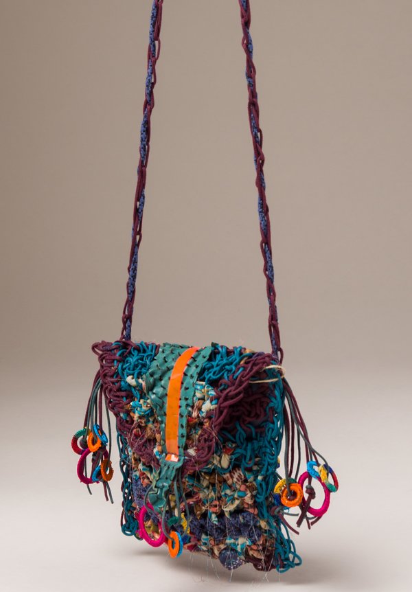 Susan Riedweg 110K Multi-Fabric Knit Bag