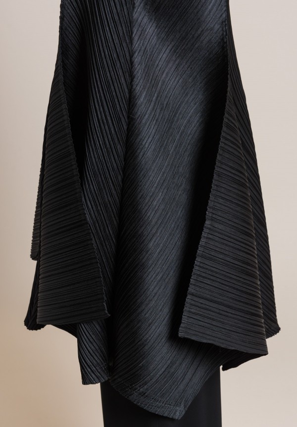Issey Miyake Pleats Please Zig Zag A-Line Dress in Black | Santa Fe Dry ...