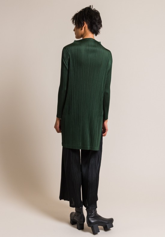 Issey Miyake Pleats Please October Tunic in Green