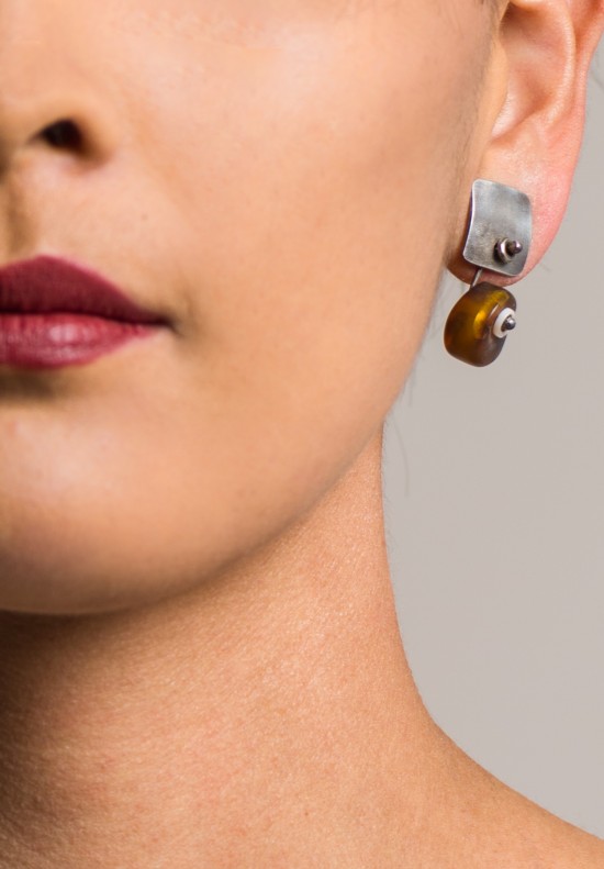 Holly Masterson Ancient Chiapas Amber Earrings