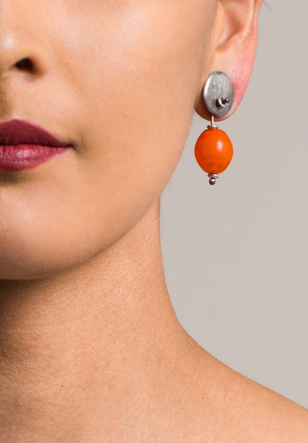 Holly Masterson African Glass Trade Bead Earrings