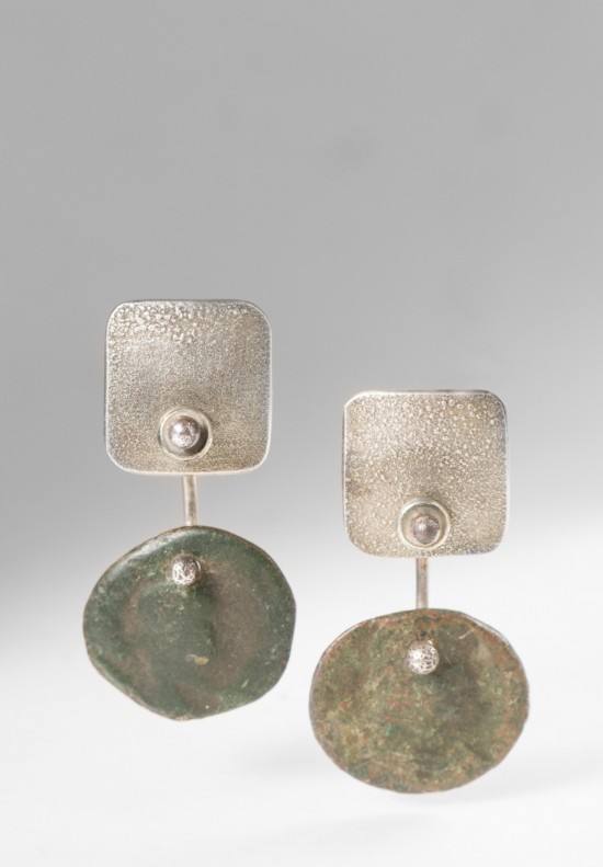 Holly Masterson Small Ancient Roman Coin Earrings