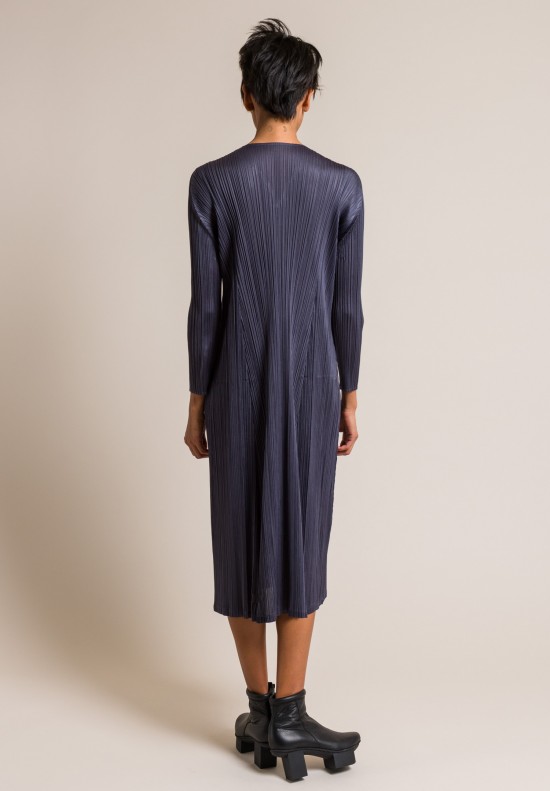 Issey Miyake Pleats Please November Dress in Navy