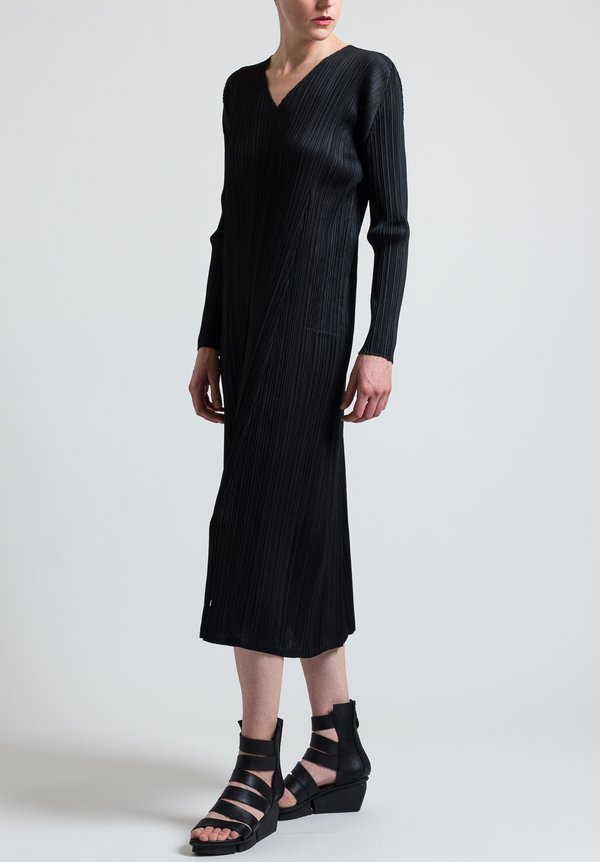 Issey Miyake Pleats Please November Dress in Black