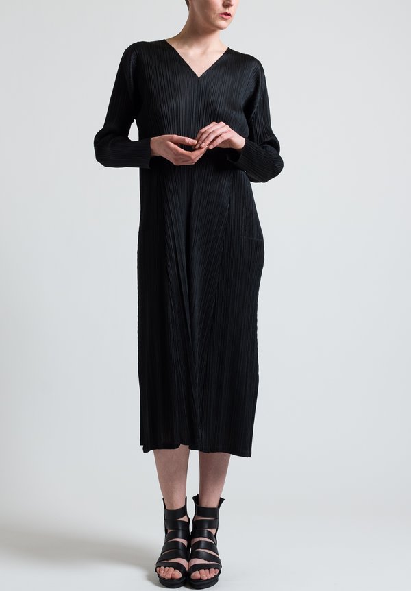 Issey Miyake Pleats Please November Dress in Black