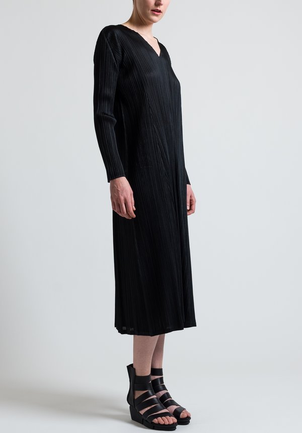 Issey Miyake Pleats Please November Dress in Black