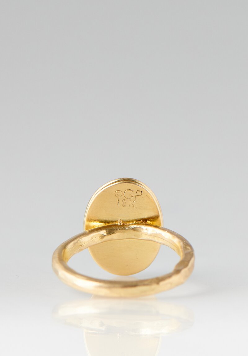 Greig Porter 18K Gold & Sleeping Beauty Turquoise Ring	