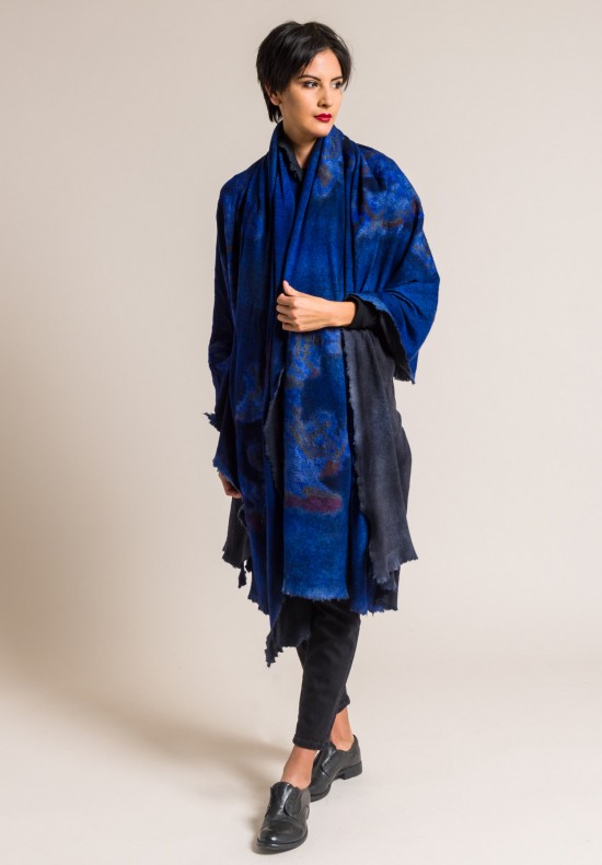 Avant Toi Cashmere/Silk Large Felted Patchwork Shawl in China