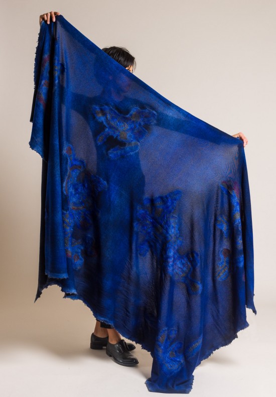Avant Toi Cashmere/Silk Large Felted Patchwork Shawl in China