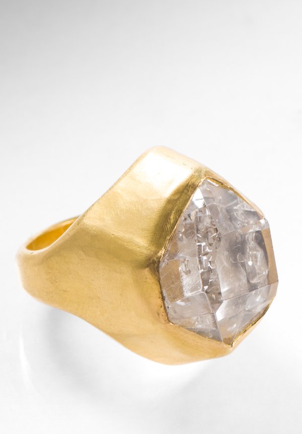 Pippa Small 18K, Herkimer Diamond Tibetan Ring	
