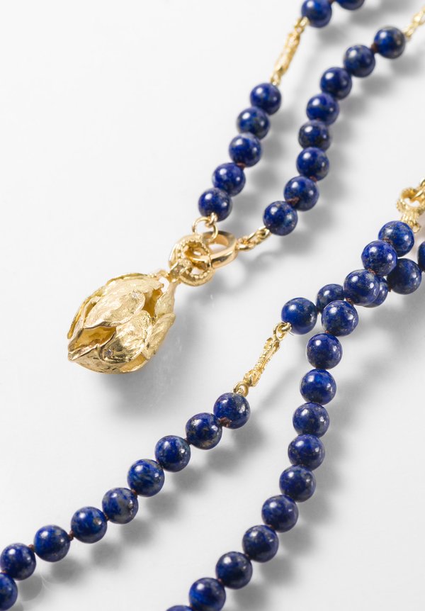 Tovi Farber 18K, Diamond Pendant & Lapis Necklace	