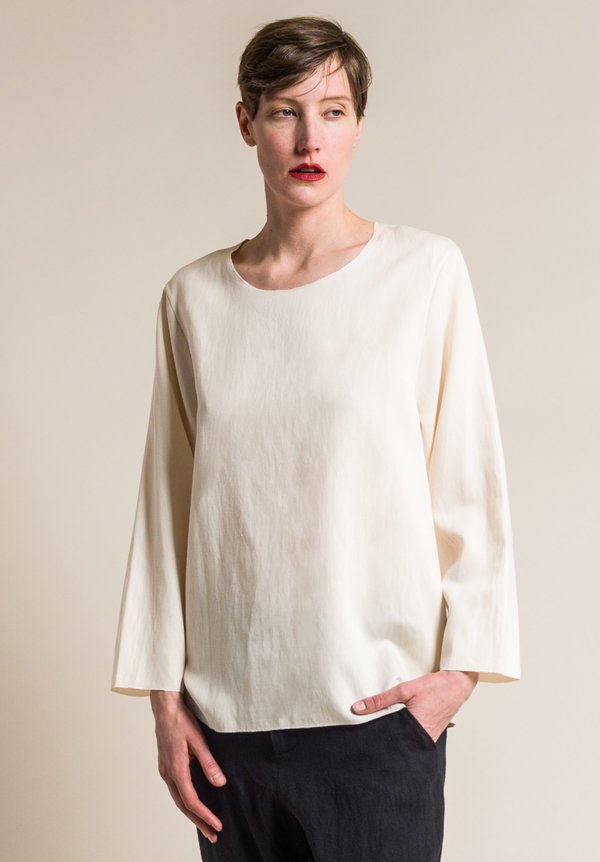 Ms MIN Wide Neck Top in Cream | Santa Fe Dry Goods . Workshop . Wild Life