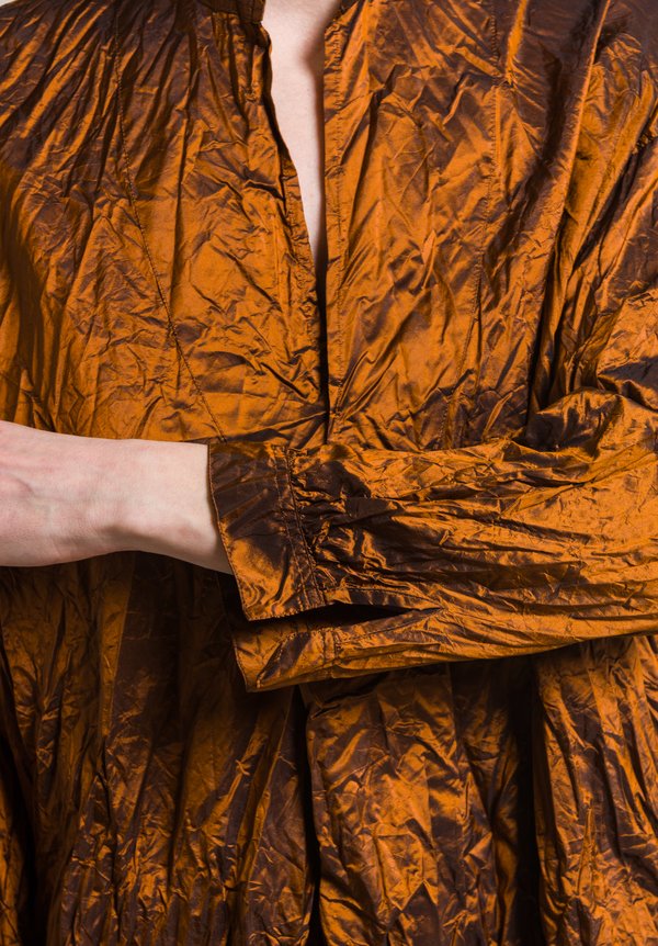 Daniela Gregis Washed Silk Kora Top in Rust